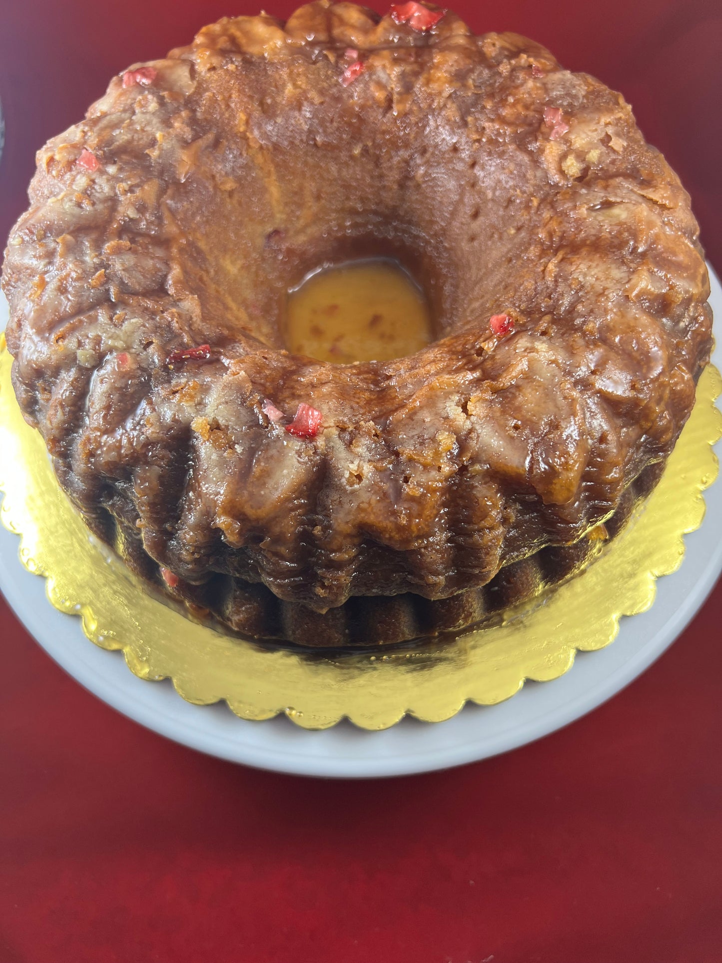 Strawberry Rum Cake - 9 inches serves 18