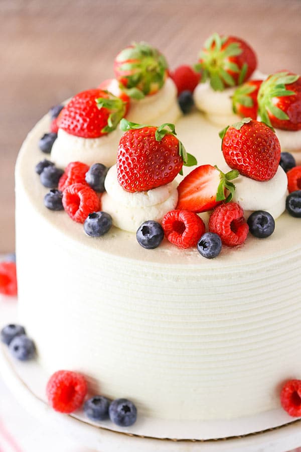 Berry Mascarpone Layer Cake